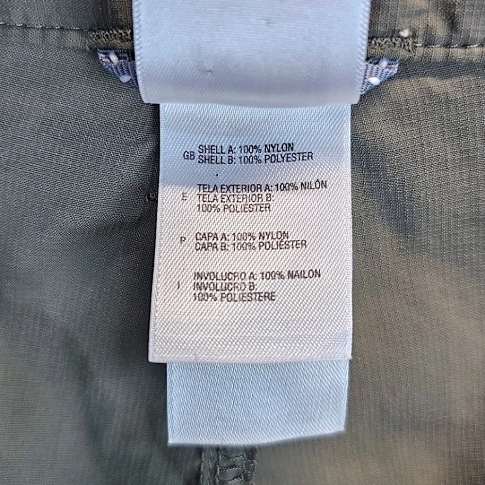 The North Face Mens Cargo Shorts Large Green Outdoor Adventure Nylon Hiking
